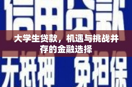 宁陵大学生贷款，机遇与挑战并存的金融选择