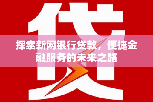 宁陵探索新网银行贷款，便捷金融服务的未来之路