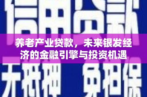 宁陵养老产业贷款，未来银发经济的金融引擎与投资机遇