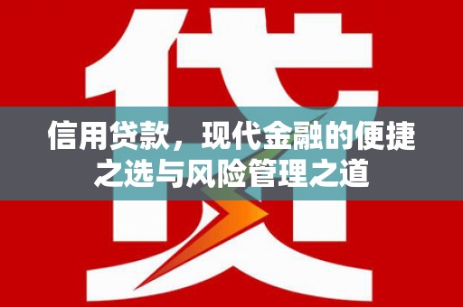 宁陵信用贷款，现代金融的便捷之选与风险管理之道
