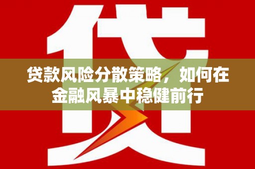 宁陵贷款风险分散策略，如何在金融风暴中稳健前行