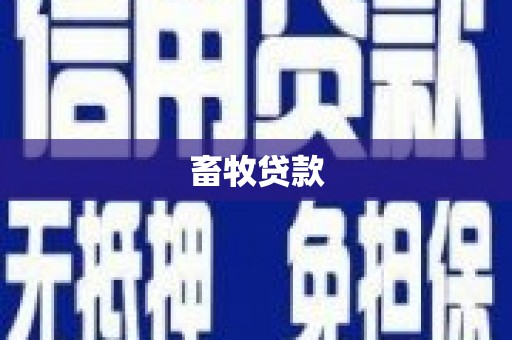 宁陵畜牧贷款