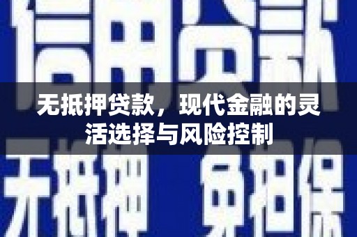 宁陵无抵押贷款，现代金融的灵活选择与风险控制