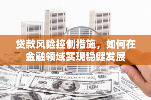 宁陵贷款风险控制措施，如何在金融领域实现稳健发展