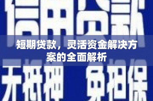宁陵短期贷款，灵活资金解决方案的全面解析