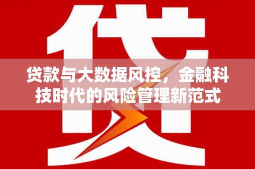宁陵贷款与大数据风控，金融科技时代的风险管理新范式