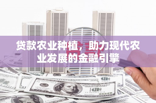 宁陵贷款农业种植，助力现代农业发展的金融引擎