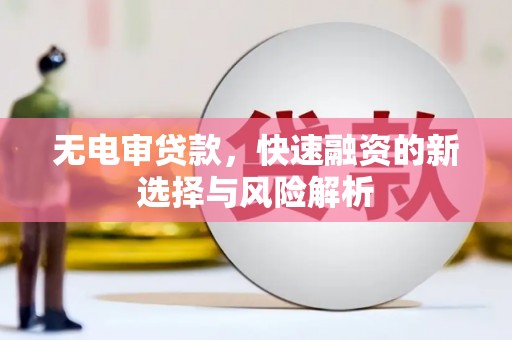 宁陵无电审贷款，快速融资的新选择与风险解析