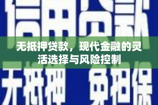 宁陵无抵押贷款，现代金融的灵活选择与风险控制