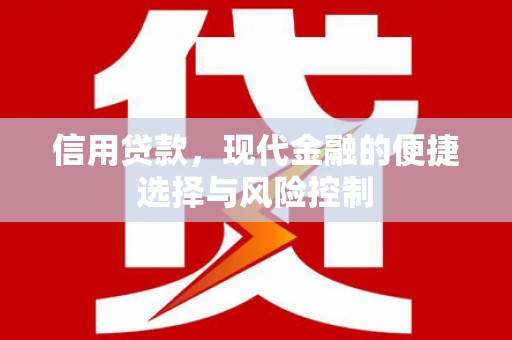 宁陵信用贷款，现代金融的便捷选择与风险控制
