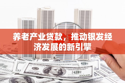 宁陵养老产业贷款，推动银发经济发展的新引擎