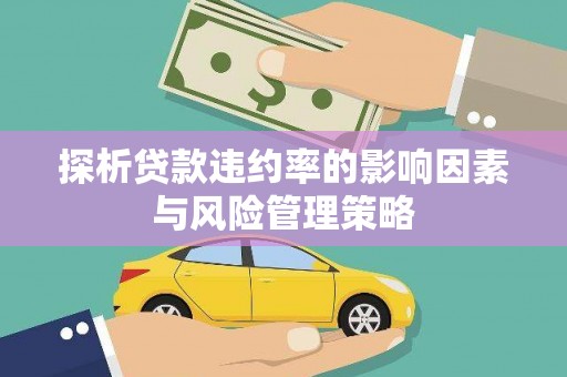 宁陵探析贷款违约率的影响因素与风险管理策略