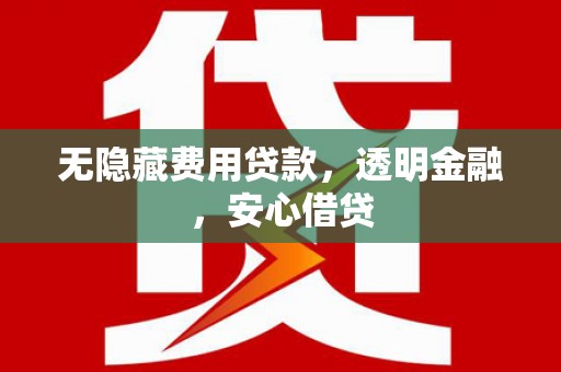 宁陵无隐藏费用贷款，透明金融，安心借贷
