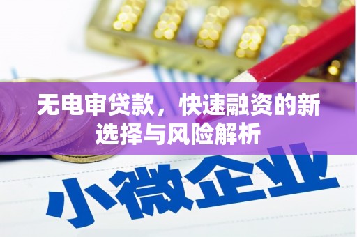 宁陵无电审贷款，快速融资的新选择与风险解析