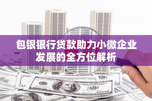 宁陵包银银行贷款助力小微企业发展的全方位解析