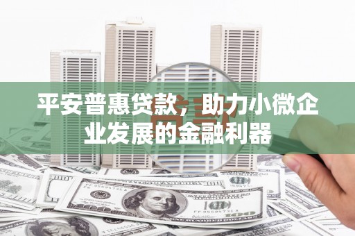 宁陵平安普惠贷款，助力小微企业发展的金融利器