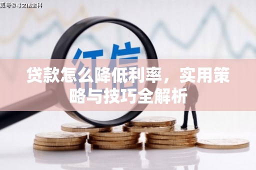 宁陵贷款怎么降低利率，实用策略与技巧全解析