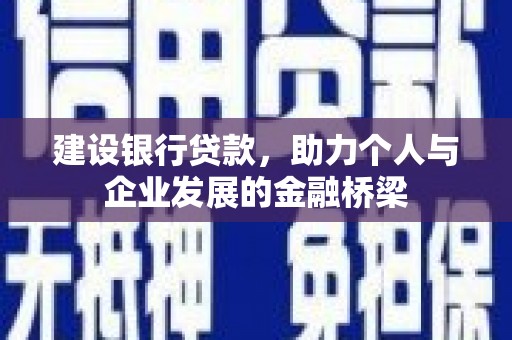宁陵建设银行贷款，助力个人与企业发展的金融桥梁