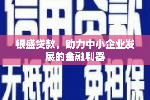 宁陵银盛贷款，助力中小企业发展的金融利器