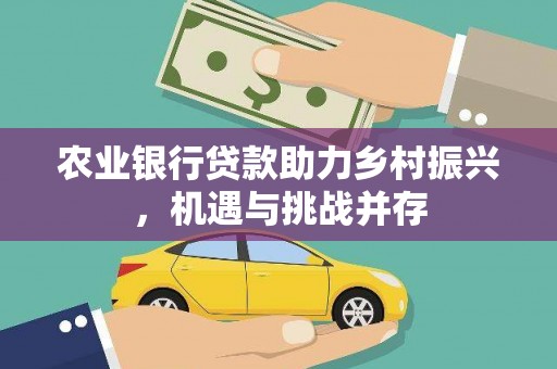 宁陵农业银行贷款助力乡村振兴，机遇与挑战并存