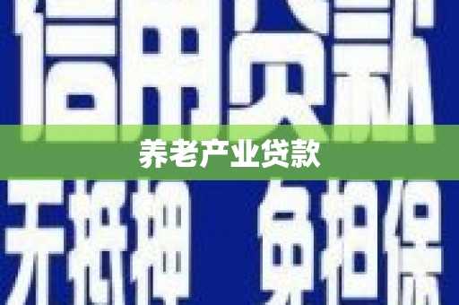 宁陵养老产业贷款