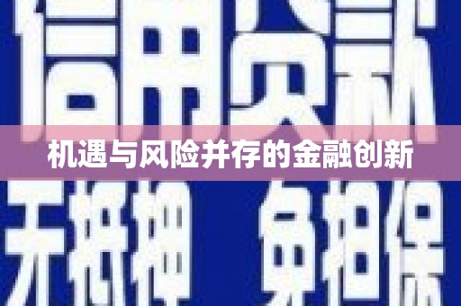 宁陵机遇与风险并存的金融创新